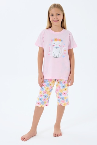 Rolypoly Kız Çocuk Pembe Kapri Takım Rp3783-c-v1