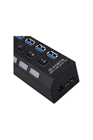 Lexroo A5258 7 Portlu Usb 3.0 Hub Anahtarlı Çoklayıcı Çoğaltıcı Switch