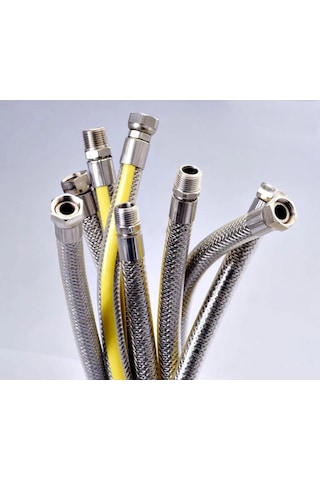 Ocak Fırın Doğalgaz Bağlantı Fleksi Extra Korumalı Hortum 0.50 Cm Standart