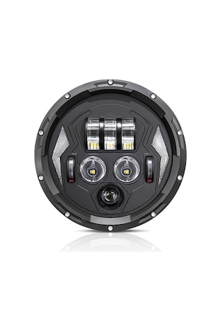 Ebitda 7 Drl - Dönüş Düşük Sinyali Araba Motosiklet Led Far Siyah 1 Adet, Araba Ve Motosiklet İçin Siyah