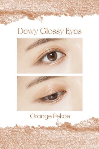 Nemli Bitiş Ve Işıltılı Görünüm Sunan Göz Farı M Dewy Glossy Eyes Orange Pekoe Orange Peoke