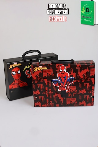 X Dekomus Lisanslı Hero Strike Collection Spiderman Saplı Çanta Tekli Altın