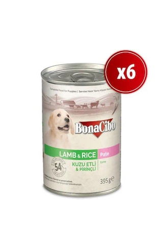 Bonacibo Ezme Kuzu Etli Pirinçli Yavru Köpek Maması 6 x 400 G