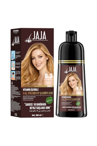 Jaja Fındık Kabuğu 8.3 Beyaz Kapatıcı Şampuan 300 Ml Tüm Saç Tipleri Jaja Fındık Kabuğu 8.3 Beyaz Kapatıcı Şampuan 300 Ml Tüm Saç Tipleri