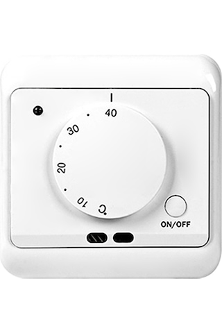 Vkemall Mekanik El Kontrollü 5-40 C Sıcaklık Regülatörü, 16a 230v Elektrikli Yer Isıtıcı Termostati