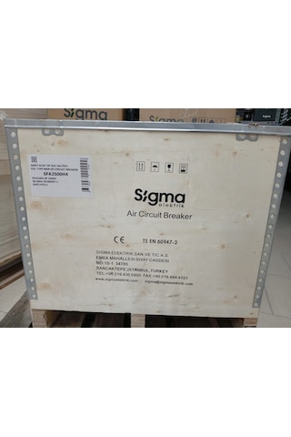 Sigma Termik Manyetik Şalter 4 Kutuplu - Sfa2500h4 2500a Açık Tip Güç Şalteri