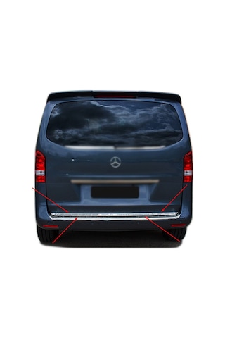 Mercedes Vito W447 Krom Bagaj Alt Çıtası 2014 Üzeri P. Çelik Şe
