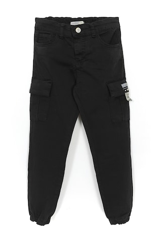 Kargo Cep Gabardin Erkek Çocuk Jogger Pantolon Siyah 001-0001957 Siyah