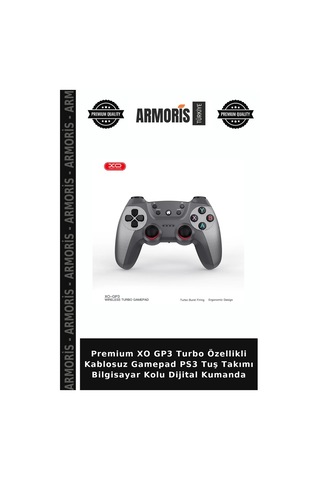 Premium Xo Gp3 Turbo Özellikli Kablosuz Gamepad Ps3 Tuş Takımı Bilgisayar Kolu Dijital Kumanda
