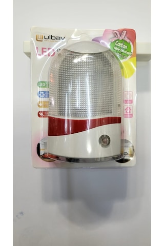 Ulbay Fotoselli Priz Tipi Beyaz Işık Led Gece Lambası 1 Adet Beyaz