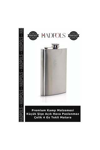 Premium Kamp Malzemesi Küçük Şişe Açık Hava Paslanmaz Çelik 4 Oz Tekli Matara Çok Renkli