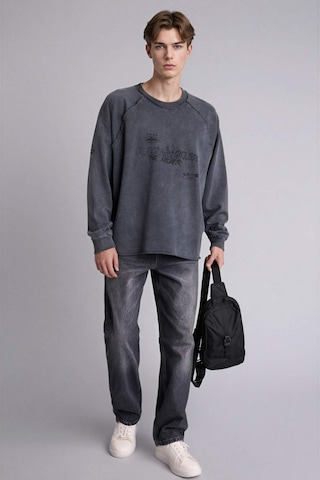 Defacto Boxy Fıt Bisiklet Yaka Sweatshirt H7272ax26spar148 Antrasit-ar148