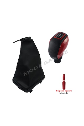 Fiat Punto Kirmizi Spor Vites Topuzu Ve Çerçeveli Vites Körügü 455262449