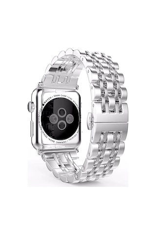 E2M iOS Uyumlu Watch 38-40MM KRD-07 METAL GÜMÜŞ KORDON