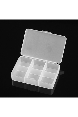 Vkemall 6 Bölmeli Pp Mat Kabuklu Taşınabilir İlaç Kutusu - Dış Mekan Ve Ev Kullanıma Uygun, Şeffaf Mini Depolama Kutusu