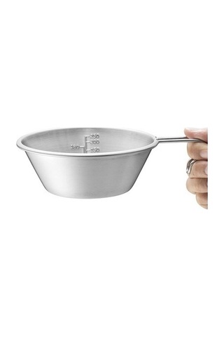 Bloomnest Yüksek Kaliteli Açık Hava Paslanmaz Çelik Kase Kamp Kupası 500ml Taşınabilir Piknik Tenceresi Gümüş Gümüş Gümüş