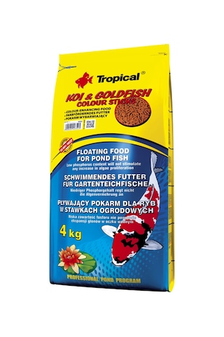 Tropical Koi Goldfish Colour Sticks 4 Kg / 50 L Torba Yem
