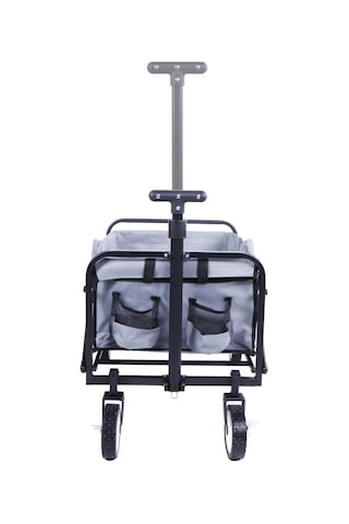 Lex Yw54259 Katlanabilir Tekerlekli Kamp Plaj Taşıma Arabası Gri 75x46x88cm