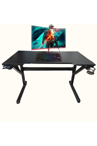 X My Table Led'li Rgb'li Kumandalı Oyuncu Masası 115 x 65 x 76 Siyah