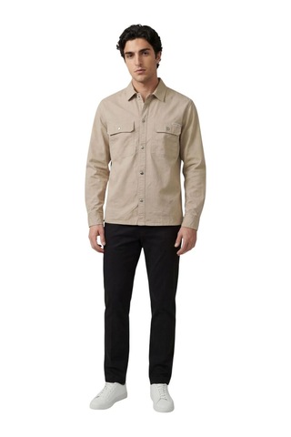 Calvin Klein Lv04re103g Ls Utility Relaxed Erkek Gömlek Krem