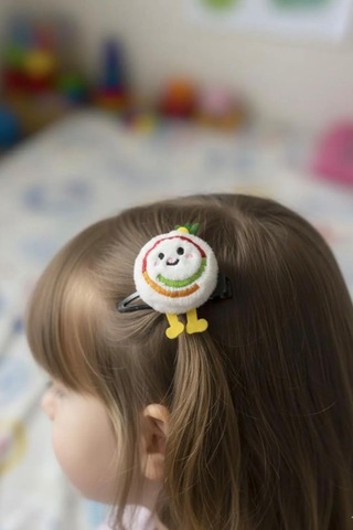Sushi Peluş Bileklik Oyuncak Bileğe Vurunca Sarılan Slap Bileklik, Çok Amaçlı Saç Tokası Açık Pembe