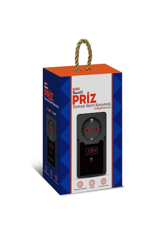 Akım Korumalı Priz Zaman Ayarlı Duvar Priz FTR-10