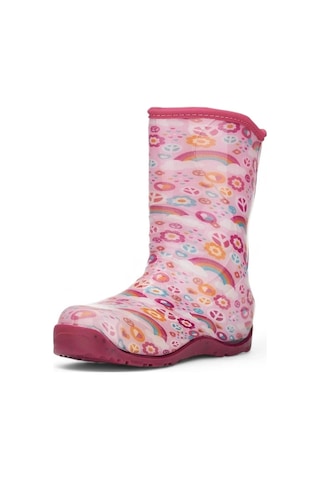 514 Çocuk Okul Öncesi Sıcak Astar Yağmur Çizmesi Pembe