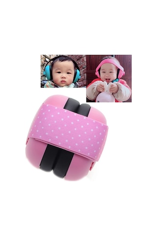 Sones Yenidoğan Bebek Ayarlanabilir Elastik Kulaklık Pembe