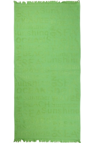 Baveno %100 Pamuk 70x150 Yazı Jakarlı Plaj Havlusu