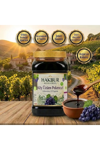 Bozkır Tahin Merkezi Doğal Katkısız Üzüm Köy Pekmezi 950 G