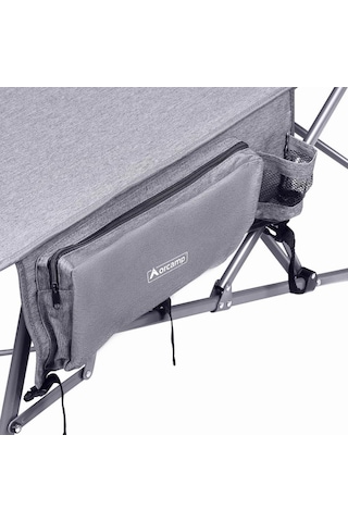 Letto Katlanabilir Kamp Yatağı & Kampet - Orcamp -cepli - Gri - Out-2361 Altın