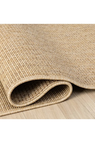 Düz Bej Kahve Hasır Modern Halı - L662bjbo