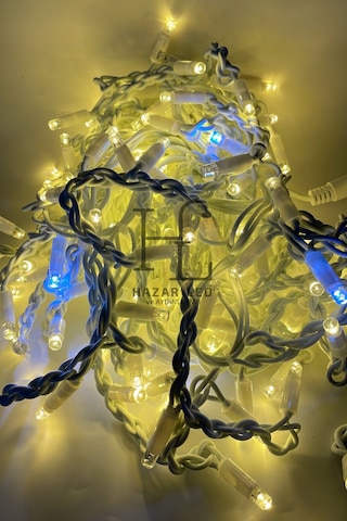 3 Metre Saçak Led Gün Işığı Beyaz Flaşlı 100 Ledli 20 Saçaklı Eklenebilir IP65 Dış Mekan Beyaz Kablolu Dekoratif Led Işık Yılbaşı Süsü