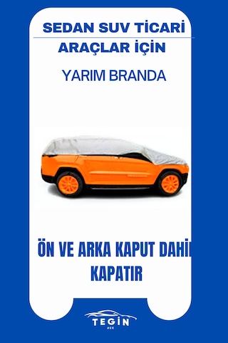 Audi A3 2012 - 2020 Sedan Uyumlu Solarblock Yarım Araba Brandası