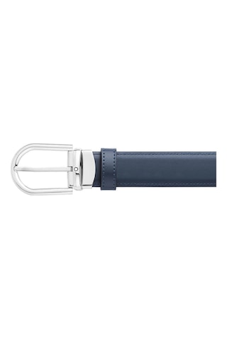 Mont Blanc Montblanc At Nalı Parlak Paladyum Finish Pin Tokalı Kemer 128756 Siyah