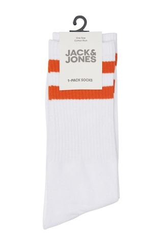 Jack & Jones Jackayden Tennis Sock Erkek Çorap-27394 - Turuncu Beyaz - Turuncu