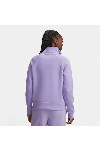 Under Armour Rival Fleece Kadın Mor Dik Yaka Sweatshirt Mor