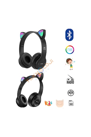 Teknoloji Gelsin P47M Bluetooth 5.4 Kedi Kulaklık