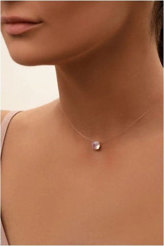 Lapshov 925 Ayar Gümüş Tel Üzerinde Bebek Kolye 160523480 Açık Pembe