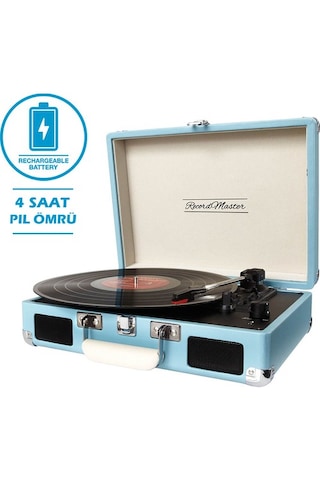 Record Master Retro Pikap T310Ch - Turkuaz Mavi