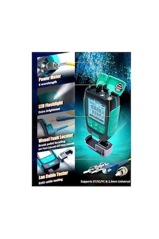 Proskit Mt-7616 Fiber Optik Güç Ölçer Kablo Test Cihazı
