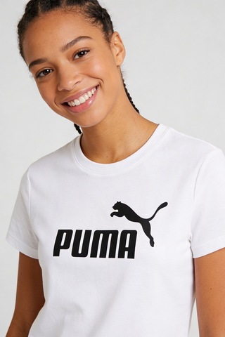 Puma Essentials No.1 Logo Kadın Spor Tişört Beyaz