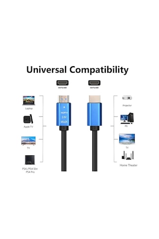 Daytona 4k04 10m Hdmı V2.0, 4k 2160p Uhd Kablo, Siyah