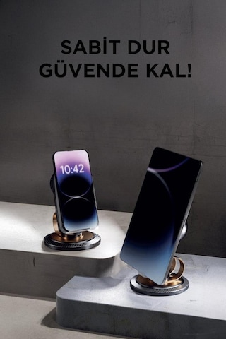 Torima JX-061 Kablosuz Hoparlör Manyetik Telefon Tutucu Siyah