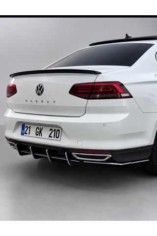 Volkswagen Passat B8 Arka Difizör Bıçak Seti Difüzör Spoyler