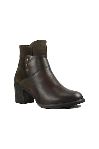 Freefoot 01306 Kahve Deri Kadın Bot 001