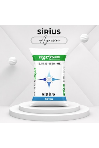 Agrosin Sirius 15.15.15 + 15 So3 + Me Organomineral Granül Gübre 50 Kg