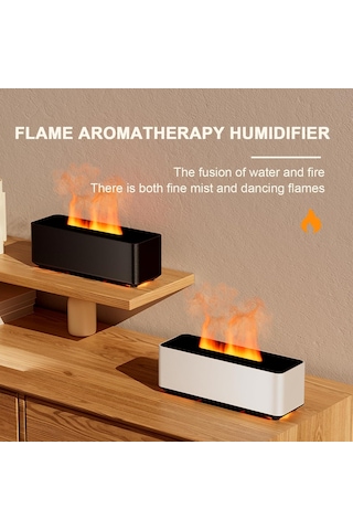 Uçucu Yağ Difüzörü 280ml, Sanal Alevli Ev İçin Difüzörler, Ultrasonik Elektrik Aromaterapi Difüzör, Yatak Odası İçin Hava Nemlendiricisi Aqua Flame Nemlendiricisi