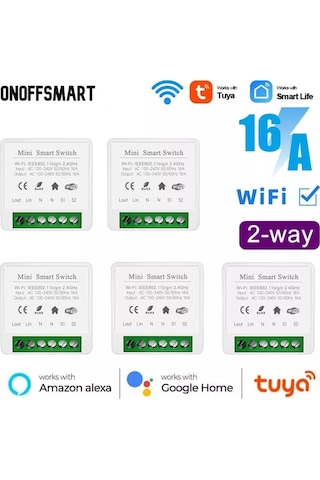 Tuya Destekli Akıllı Wifi Işık Anahtar 5 Adet
