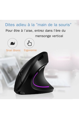 Kablosuz Dikey Fare, 6 Düğmeli Kablosuz Fare, Taşınabilir Dikey Kablosuz Fare, Kablosuz Fare